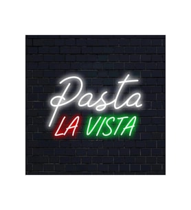 Pasta LA VISTA Yazılı Neon Tabela