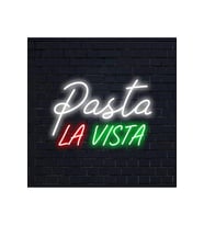 Pasta LA VISTA Yazılı Neon Tabela