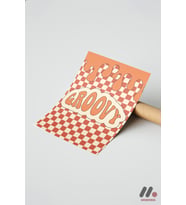 Groovy Retro Tipografi, Çerçevesiz Yüksek Kalite Duvar Afişi - Motivasyon Hediyesi