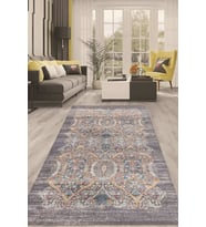 Dijital Kaymaz Taban Yıkanabilir Modern Renkli Salon Halısı Mutfak Halısı Yolluk ND-HT-754 (Gri)