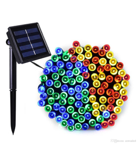 MİGHTY GÜNEŞ ENERJİLİ 99 LED 12 METRE RGB ÇOK RENKLİ YILBAŞI ÇAM AĞACI BAHÇE AYDINLATMASI LED IŞIK