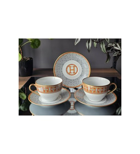 KONYAX HONEY TURUNCU 2 KİŞİLİK ÇAY FİNCANI
