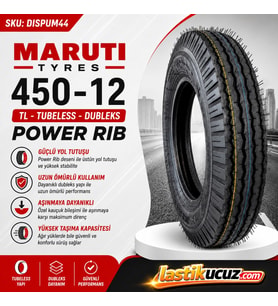 MARUTI TYRES 4.50-12 TL POWER RIB DIŞ LASTİK E BIKE LASTİĞİ (Üretim Tarihi:2026)