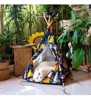 always the best Kedi Çadırı, Kedi Evi Kolay Kurulum, Yıkanabilir Kedi Çadırı, Kedi Yatağı (Kedili Desen, Large)