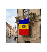 Moldova Bayrağı Premium Raşel Kumaş 150x225 Cm