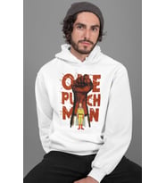 Tasarım One Punch Man Baskılı Unisex Oversize Anime Hoodie