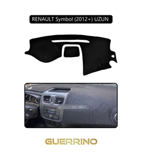 RENAULT Symbol (2012+) UZUN TORPİDO KORUMA HALISI SİYAH KENAR