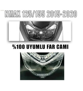 Nmax 125/155 2015-2020 Uyumlu Far Camı İthal