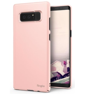 Ringke Slim Galaxy Note 8 ile Uyumlu KIlıf Peach Pink