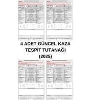 4 Adet Güncel Kaza Tespit Tutanağı (2025)