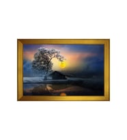 Manzara Temalı Kanvas Tablo 50 x 70 cm Gold Çerçeve