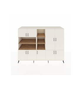 Kronos Dolap 14 Raflı 9 Kapaklı 220x59x163 Aytaşı-Aytaşı/Çam