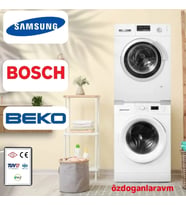 Çamaşır Makinesi Kurutma Makinesi Üst ÜstE Koyma Aparatı Kiti