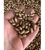 1 CM 50 ADET DELİKLİ BRONZ RENK TAKI BONCUĞU HOBİ AKSESUARI