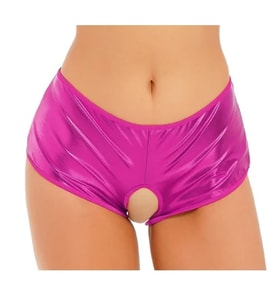 Mulvxbrf Brf02 Pembe Özel Bölgeleri Açık Parlak Külot (Mulvix)