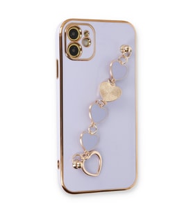 Iphone 12 Kılıf Esila Silikon - Lila
