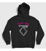Presmono Unisex Siyah Logo V2 Twisted Sister Kapüşonlu Sweatshirt 180011tt