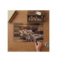 Ev Gibisi Yok Tasarımı 240 parça Ahşap Puzzle Ahşap Kutuda MP10654