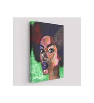 Afrikalı Kadın Portresi Pop Art Duvar Tablosu-6004