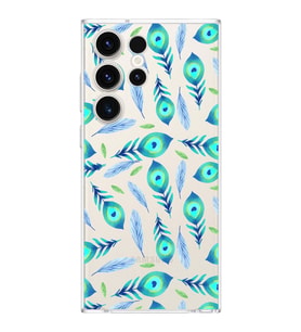 PrintiFy Samsung Galaxy S23 Ultra ile Uyumlu Nazar Boncuğu 3  Kamera Korumalı Şeffaf Silikon Kılıf
