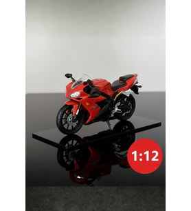 Yamaha YZF-R1 Kırmızı Model Motorsiklet 1:12 Ölçek İnce Detay Diecast