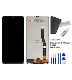 Samsung Galaxy M20 - SM-M205 Uyumlu Lcd Ekran Dokunmatik Servis + B-7000 + TAMİR SETİ