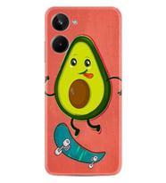 11 Pro Kılıf Silikon Desen Özel Seri Avokado Skate 1741