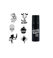 Çocuksu Modeller Spray Tattoo İle Geçici Dövme Yapma Seti