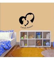 Canım Annem Yazılı Anne ve Kız Çocuğu Silüeti Dekoratif Duvar Sticker, Çıkartma