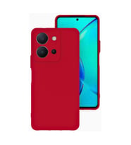 Vivo Y36 Kılıf Kamera Korumalı Silikon Rubber Arka Kapak (Kırmızı)
