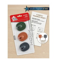 ASKI PRATİK ŞEFFAF MENDİNDEN YAPISKANLI 3 LÜ 2 PK 6 TEK