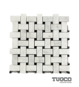 TUQCO Doğaltaş Basket Weave Muğla B. - Toros S. Honlu Mermer Mozaik