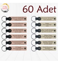 Pudra & S Kahve, 60’lı Set, Kişiye Özgü Yazılı Anahtarlık, Gönüllü Etkinlik Katılımcılarına Hediye