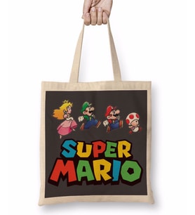 Super Mario 2 Bez Çanta Uzun Saplı