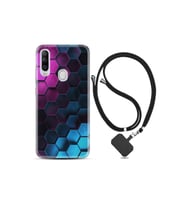 General Mobile Gm20 Pro Kılıf Resimli Desenli Silikon Boyun Askılı Petek 1825