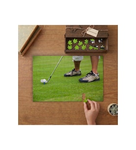 Golf Sahası- Spor- Eğlence Tasarımı 240 parça Ahşap Puzzle Ahşap Kutuda MP00879