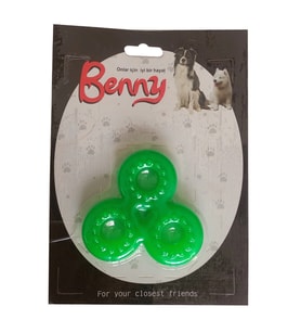 Benny Köpek Oyuncağı Üçlü H 9 x 9 cm Yeşil