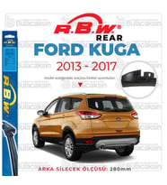 RBW Arka Silecek Ford Kuga 2013-2017 ile uyumlu (Siyah)