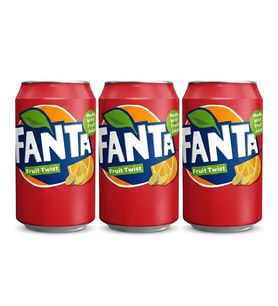 Fanta Fruit Twist Karışık Meyve Aromalı Gazlı İçecek 330 ml (3 ADET)