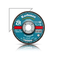 Karbosan Flap Disk Çelik ve İnox Zımpara ZR 115x22.23/80 Kum SD-Konik 983465 (10Adet)