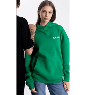 Unisex Oversize Nasa Kapüşonlu Sweatshirt