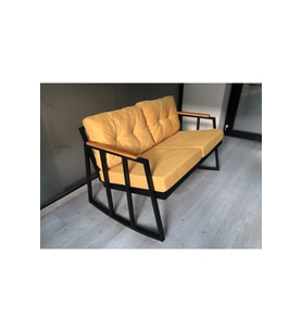 2'li Sallanan Sandalye Tv Koltuğu Kafe-balkon-mutfak-berjer-ofis Sallanır Çiftli Koltuk