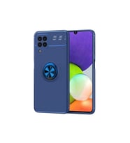 Samsung Galaxy M32 Uyumlu Kılıf Zore Ravel Silikon Kapak (Mavi)