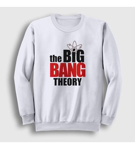 Presmono Unisex Beyaz Logo The Big Bang Theory Sweatshirt
