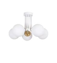 Modern 5'li Globe Cam Avize, Salon, Mutfak ve Yatak Odası Dekoru