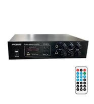 Rose FR-601U 100 Watt 2 Trafolu Mono Anfi Mp3, Bluetooth, SD Kart 2 Mikrofon Girişli Kumandalı