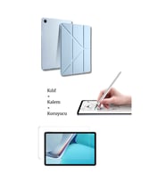 Galaxy A9 Plus 11 inç X210 Uyumlu Tablet Kılıfı Tablet Kalemi Ve Ekran Koruyucu Set