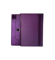 TCL Nxtpaper 11 inç Uyumlu 360 Dönebilen Deri Standlı Universal Tablet Kılıfı (Mor)