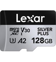 Lexar Silver Plus Micro Sd Kart 128 Gb, Sd Adaptörlü Micro Sd Hafıza Kartı, 205 Mb/S'Ye Kadar Okuma