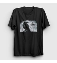 Presmono Unisex Siyah Fading In Flames T-Shirt 83711tt